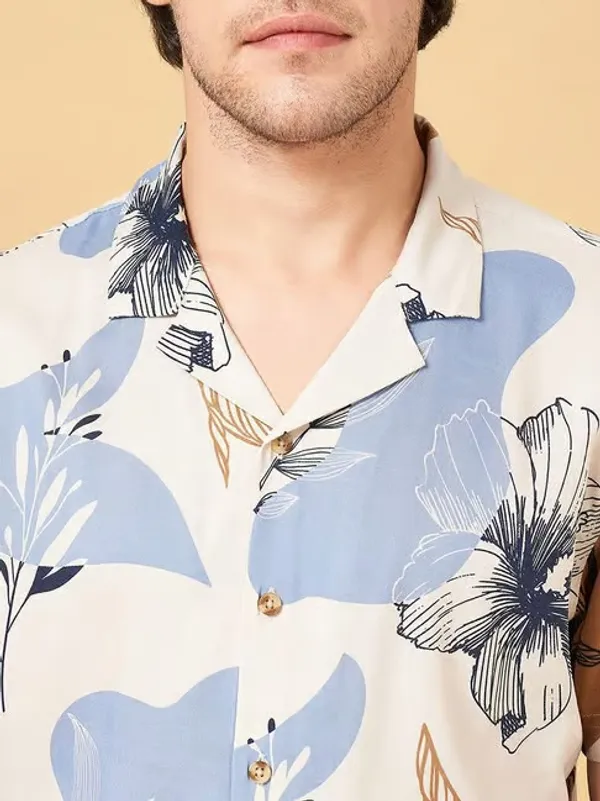 Men's_Cuban_Collar_Half_Sleeve_Casual_Shirt_|_Relaxed_Fit_Summer_Wear