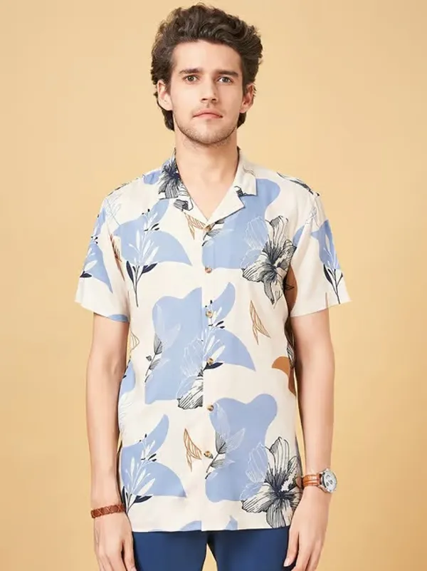 Men's_Cuban_Collar_Half_Sleeve_Casual_Shirt_|_Relaxed_Fit_Summer_Wear