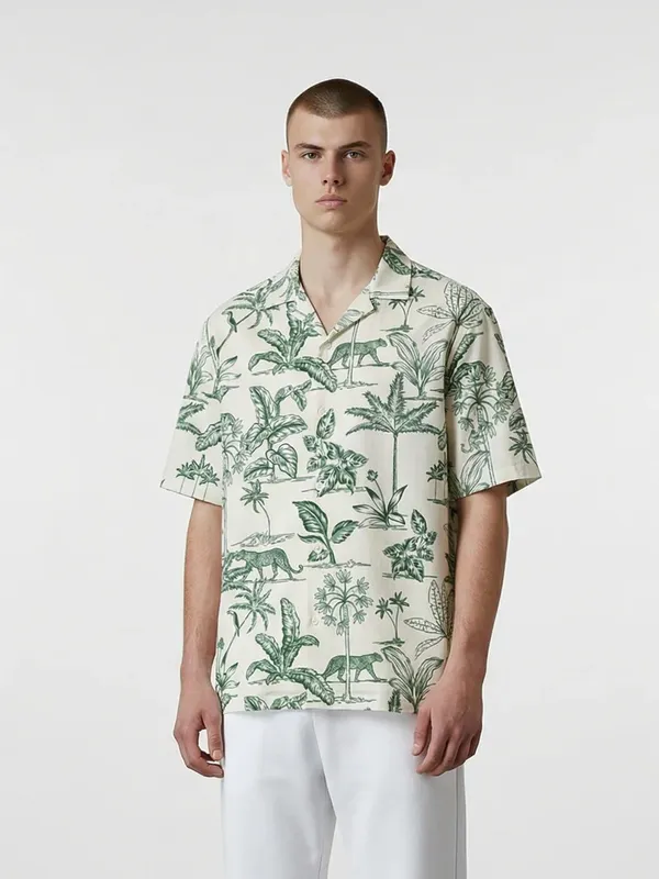 Men's_Cuban_Collar_Half_Sleeve_Casual_Shirt_|_Relaxed_Fit_Summer_Wear