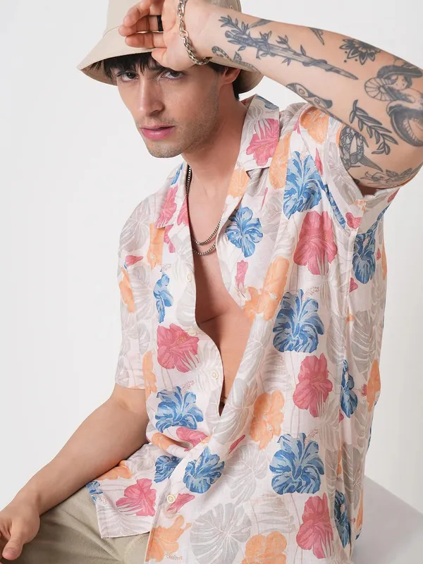 Men's_Cuban_Collar_Half_Sleeve_Casual_Shirt_|_Relaxed_Fit_Summer_Wear