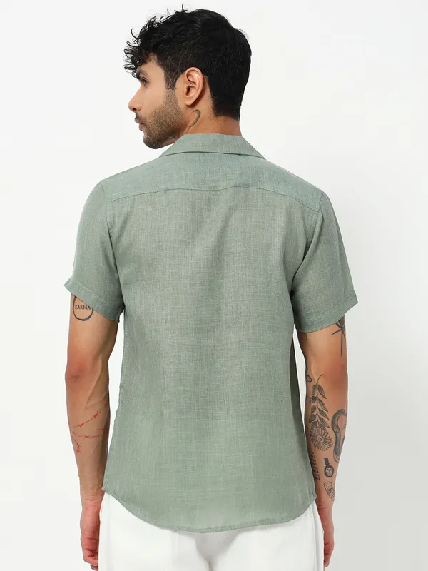 Mint_Green_Linen_Plain_Shirt_for_Men