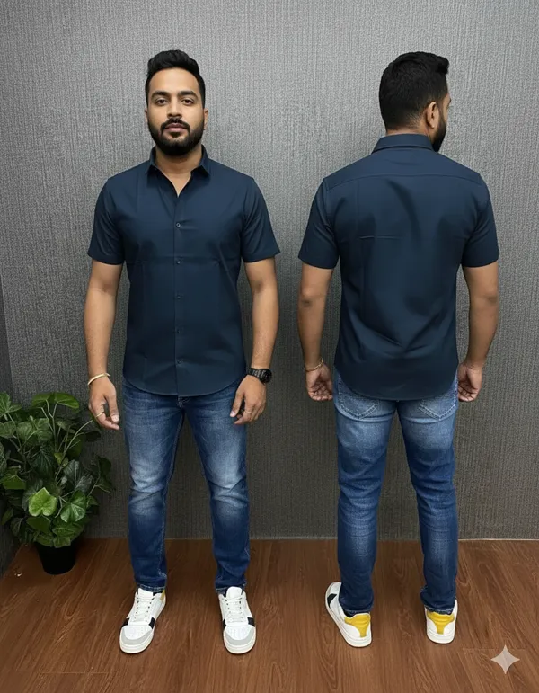 Navy_Blue_Half_sleeve_shirt_for_Men