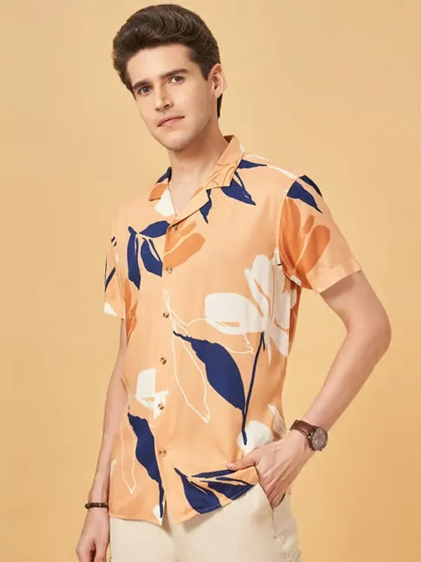 Premium_Cuban_Collar_Shirt_for_Men_|_Stylish_Half_Sleeve_Casual_Wear