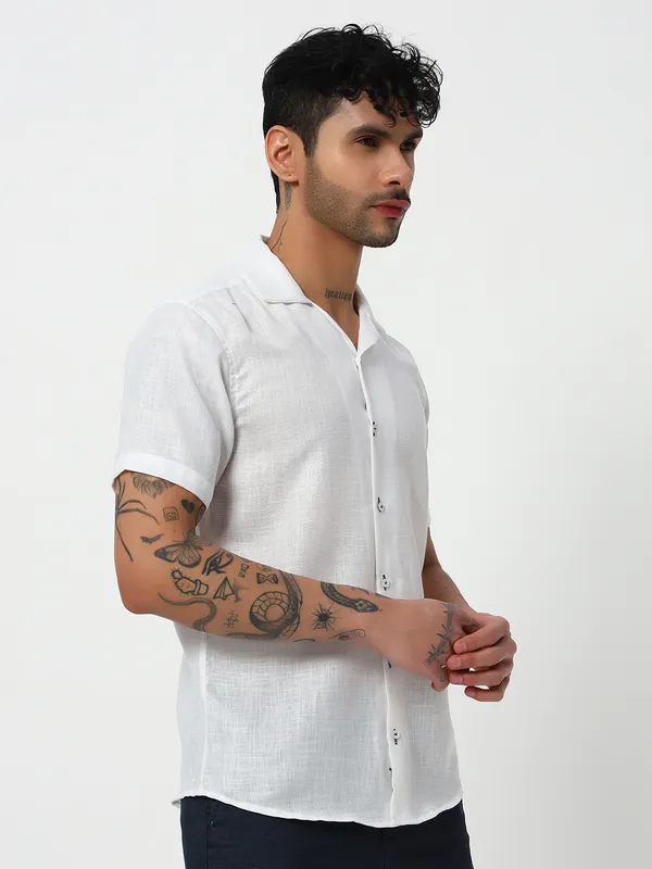 White_Lenen_Shirt_for_Men