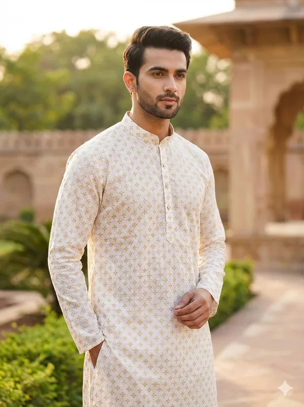 White_Men's_Kurta_full_sleeve