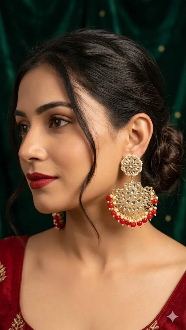 Beautiful_Designer_Kundan_Pearl_Earrings_For_Girls_-Red