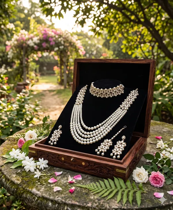 Golden_White_Pearl_Kundan_Set
