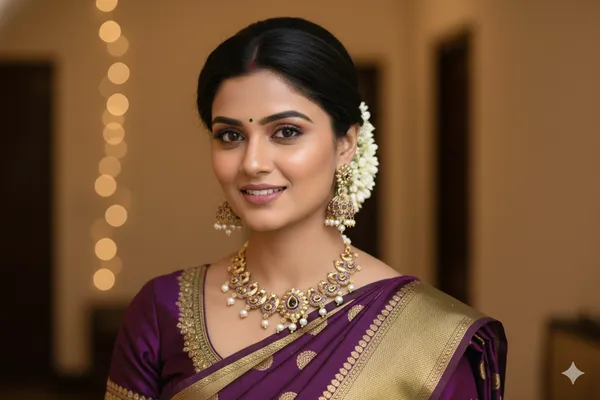 Peacock_Motif_Temple_Necklace_With_Pearl_Drope