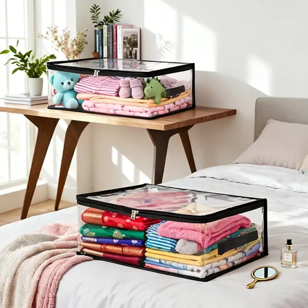SOLSTICE_Pack_of__4_Transparent_clothes_storage_bag_|_18_x_12_x_6.5_Inch