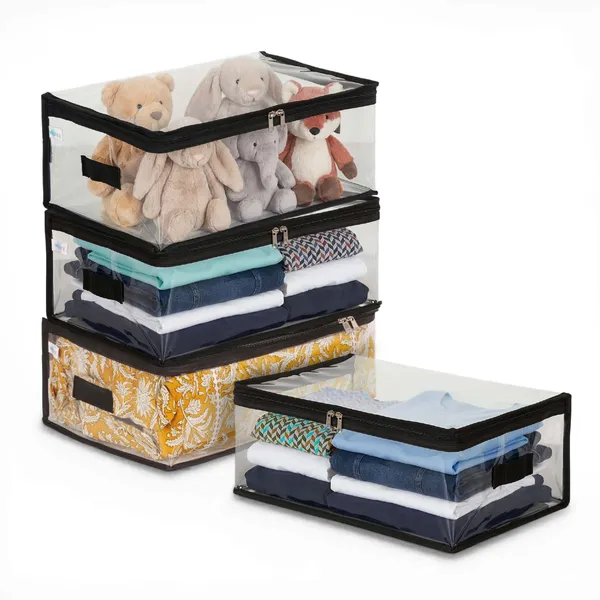 SOLSTICE_Pack_of__4_Transparent_clothes_storage_bag_|_18_x_12_x_6.5_Inch