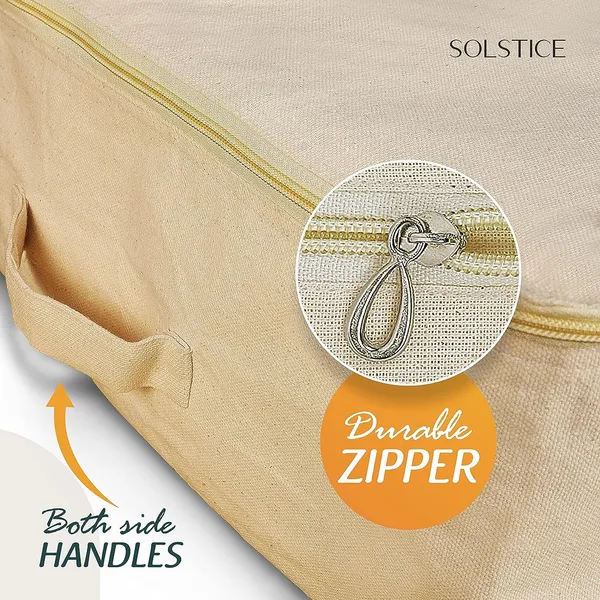 SOLSTICE Cotton Sari Bags, Zippered Storage Set Covers for Garment Bags and Wardrobe Organizer with Transparent Mesh Window (40 x 35cm) (Pack 0f 12 SOLSTICE Cotton Sari Bags, Zippered Storage Set Covers for Garment Bags and Wardrobe Organizer with Transparent Mesh Window (40 x 35cm) (Pack 0f 12