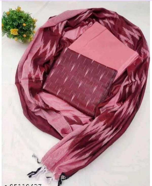 Maroon_Cotton_Premium_Salwar_Suit_Material_For_Women