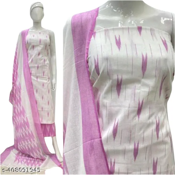Pink_And_White_Pure_Cotton_Premium_Salwar_Suit_Material_For_Women