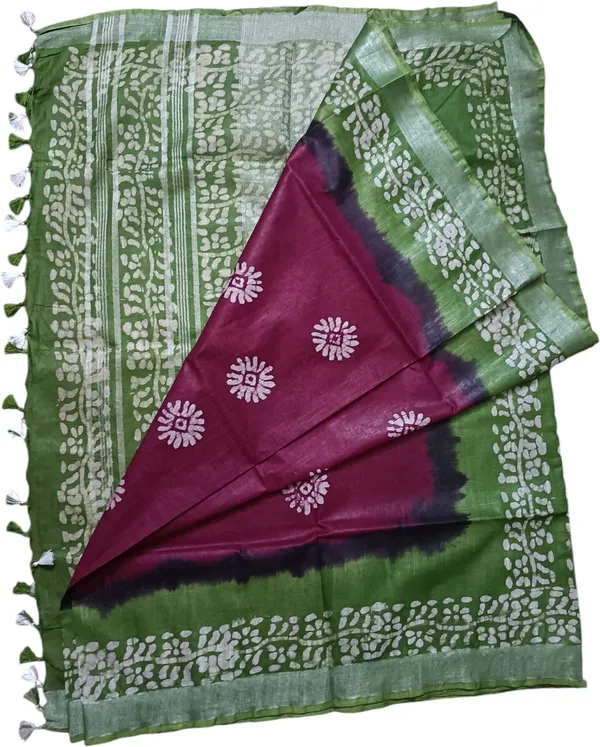 Multicolor_Pure_Cotton_Premium_Hand_Batik_Saree_Forwomen