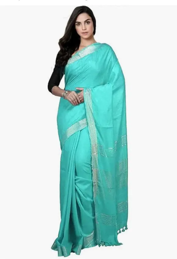 Light_Blue_Linen_Premium_Handloom_Saree_Forwomen