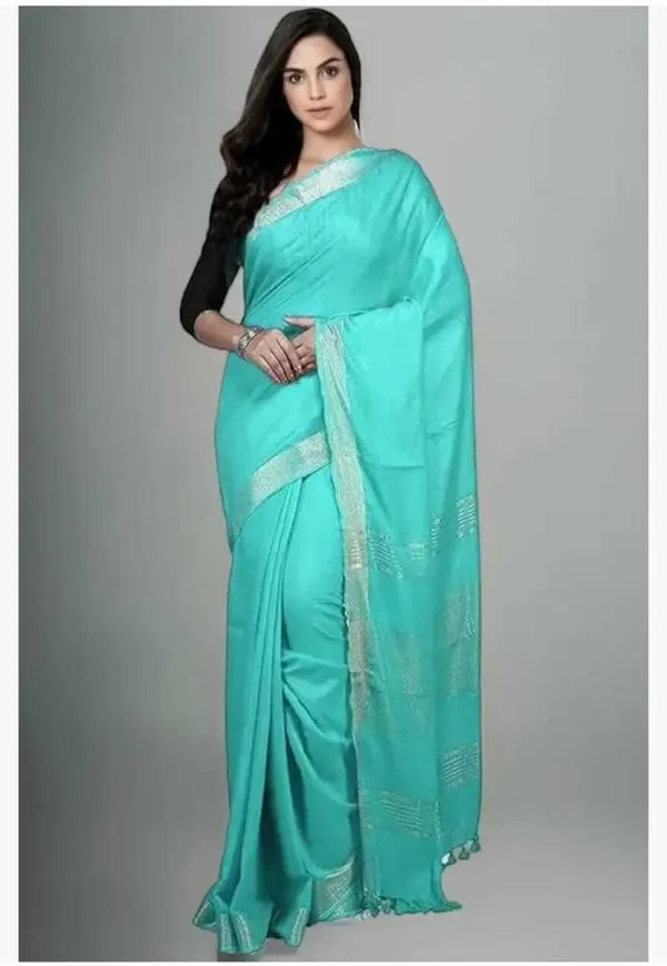 Light_Blue_Linen_Premium_Handloom_Saree_Forwomen