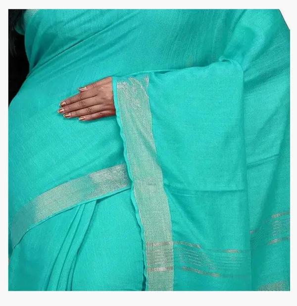 Light_Blue_Linen_Premium_Handloom_Saree_Forwomen
