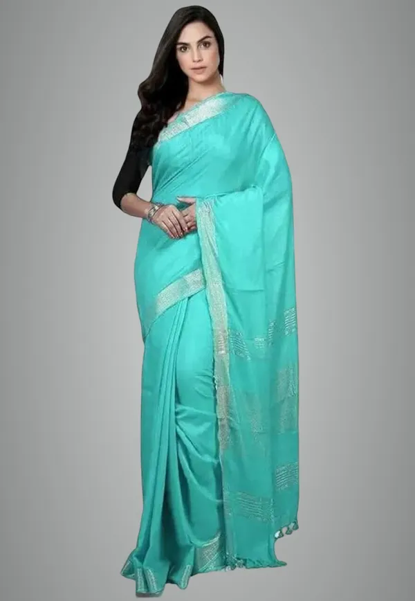 Light_Blue_Linen_Premium_Handloom_Saree_Forwomen