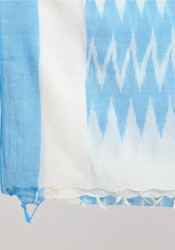 Light_Blue_Pure_Cotton_Premium_Dupatta_Forwomen