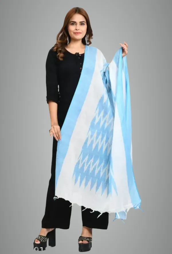 Light_Blue_Pure_Cotton_Premium_Dupatta_Forwomen