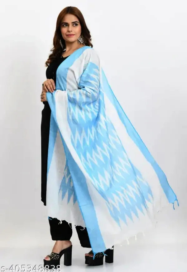 Light_Blue_Pure_Cotton_Premium_Dupatta_Forwomen