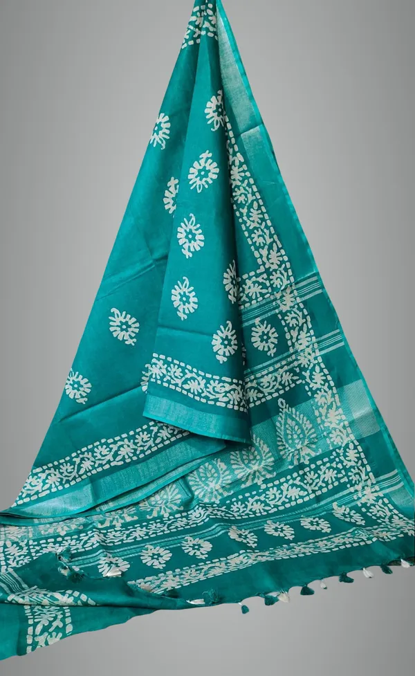 Multicolor_Cotton_Blend_Premium_Handloom_Saree_Forwomen