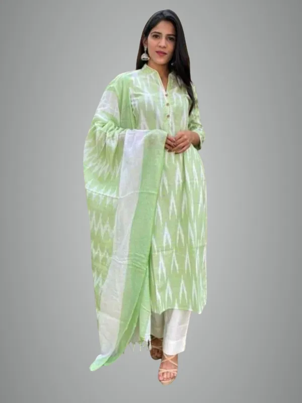Green_And_White_Cotton_Blend_Premium_Salwar_Suit_Material_Forwomen