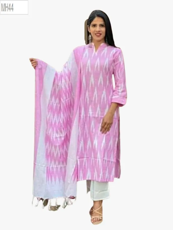Pink_And_White_Cotton_Blend_Premium_Salwar_Suit_Material_Forwomen