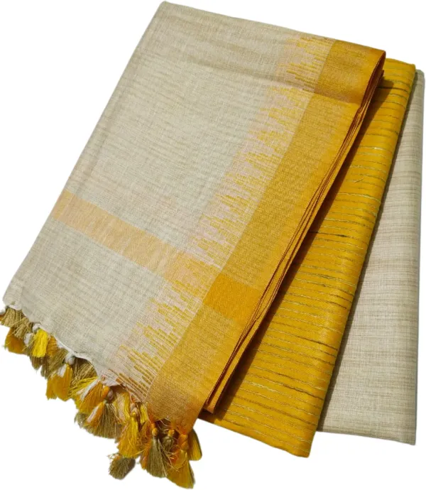 Yellow_And_Beige_Cotton_Blend_Premium_Salwar_Suit_Material_Forwomen