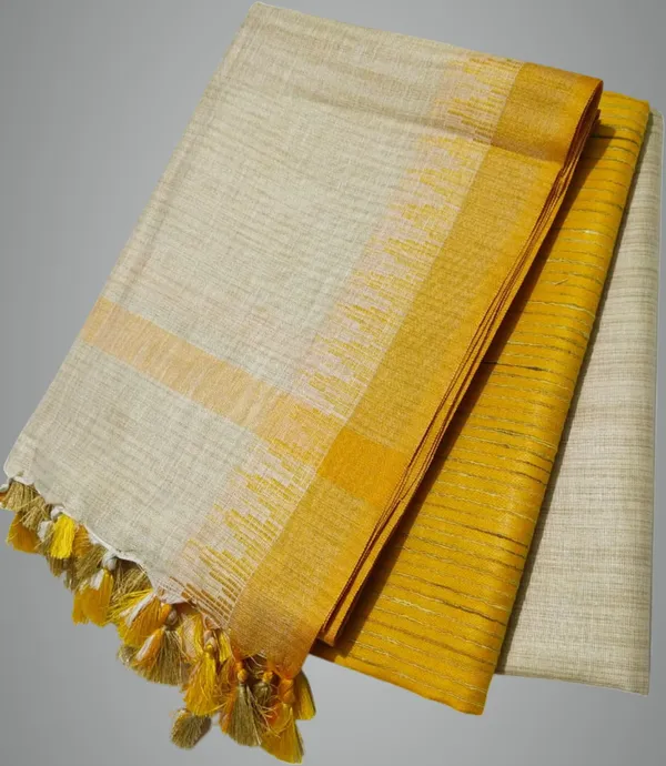 Yellow_And_Beige_Cotton_Blend_Premium_Salwar_Suit_Material_Forwomen
