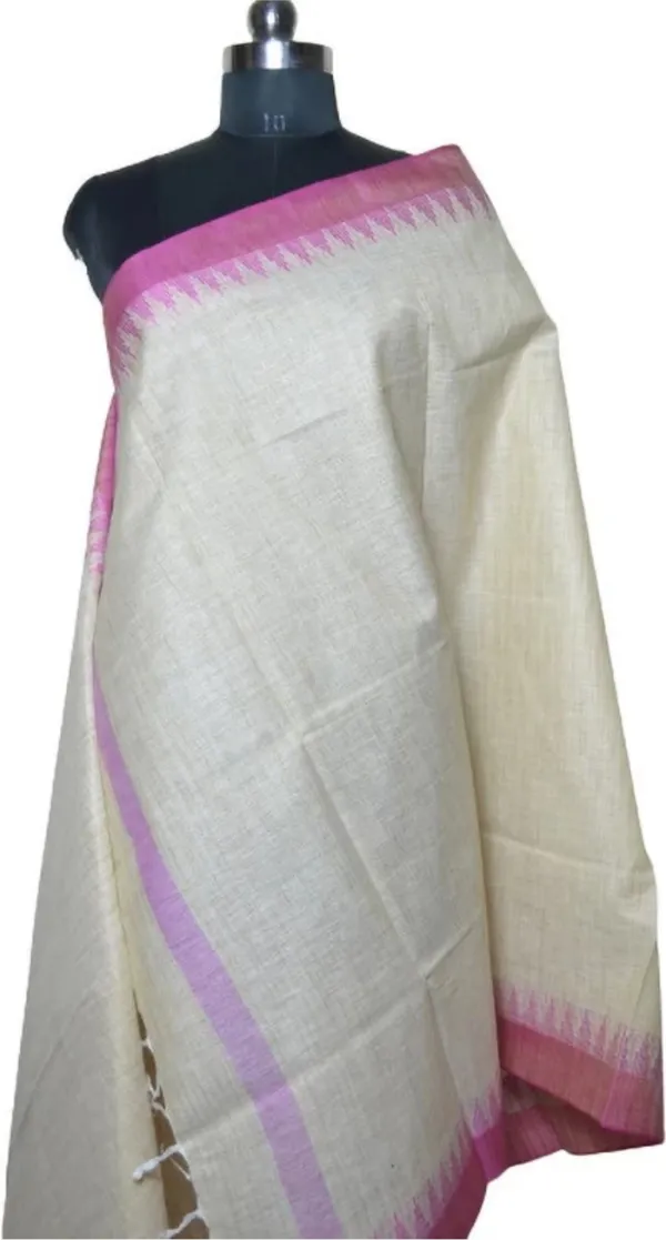 Beige_Khadi_Cotton_Premium_Dupatta_Forwomen