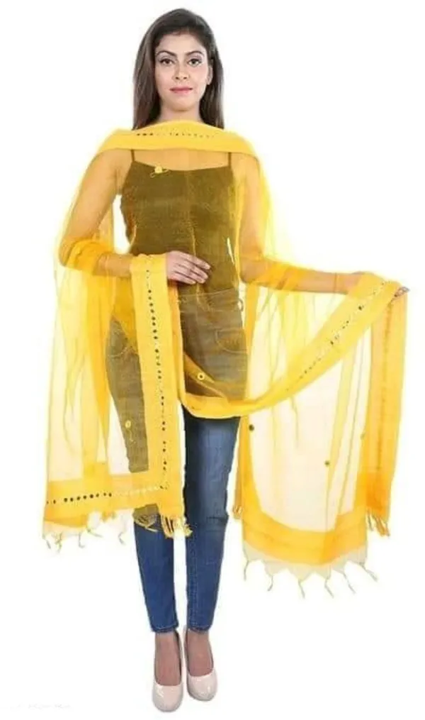 Yellow_Organza_Premium_Dupatta_Forwomen