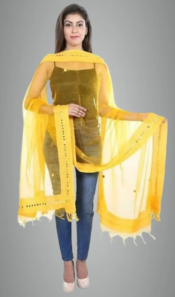 Yellow_Organza_Premium_Dupatta_Forwomen