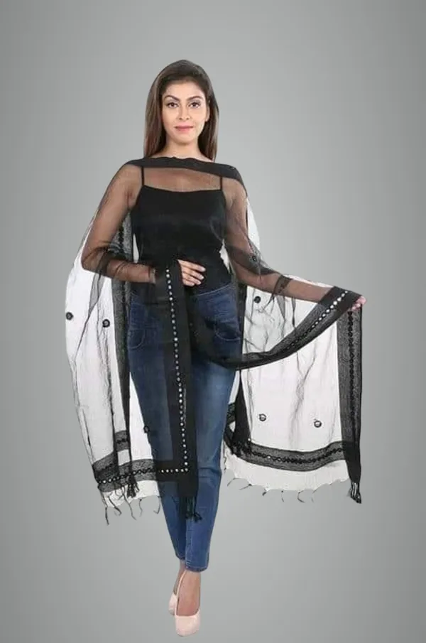 Black_Organza_Premium_Dupatta_Forwomen