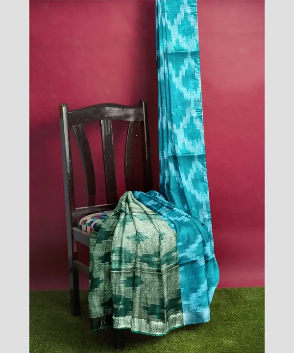 Multicolor_Cotton_Blend_Premium_Bhagalpuri_Saree_Forwomen