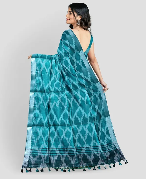 Multicolor_Cotton_Blend_Premium_Bhagalpuri_Saree_Forwomen
