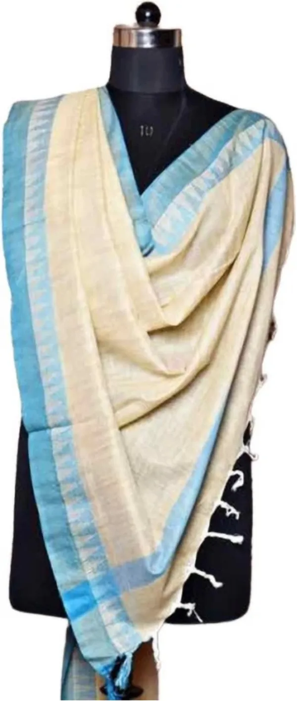 Beige_Khadi_Cotton_Premium_Dupatta_For_Unisex