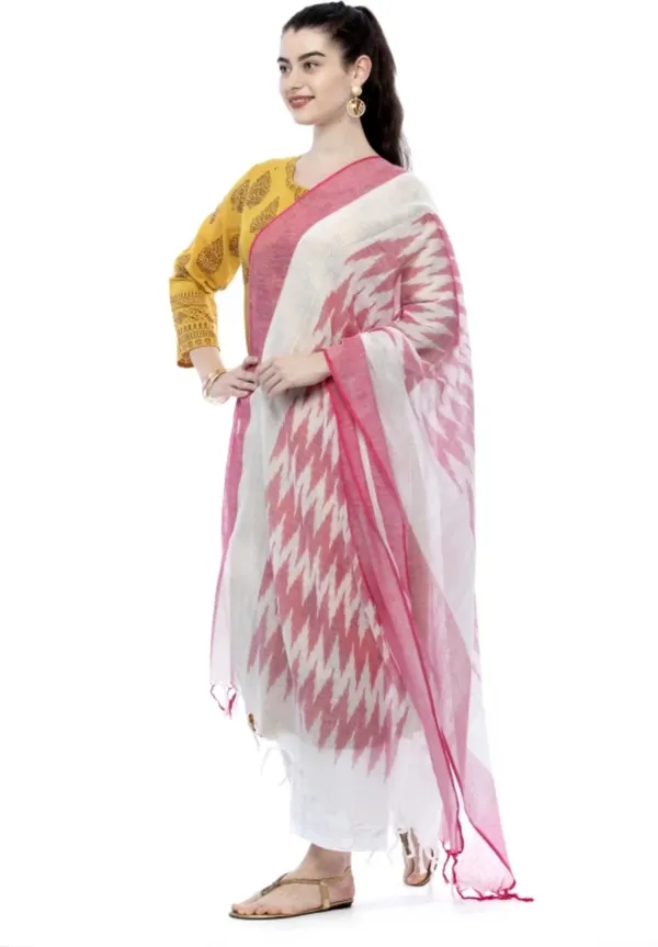 Pink_Pure_Cotton_Premium_Dupatta_For_Unisex