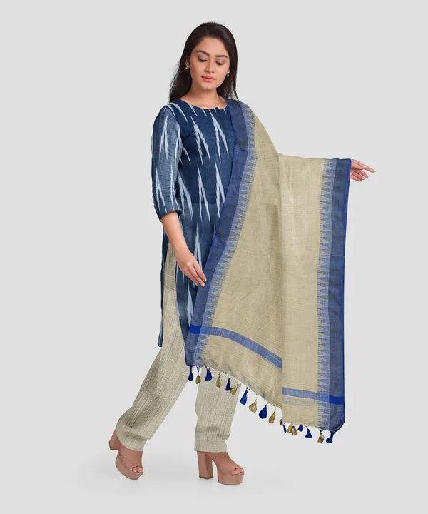Dark_Blue_Pure_Cotton_Premium_Salwar_And_Dupatta_Material_Forwomen
