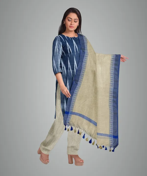 Dark_Blue_Pure_Cotton_Premium_Salwar_And_Dupatta_Material_Forwomen