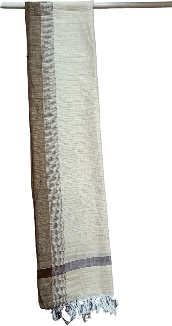 Brown_And_White_Cotton_Blend_Premium_Salwar_Suit_Material_Forwomen