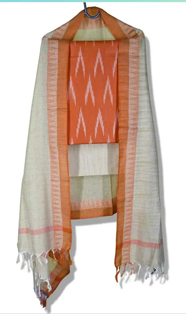 Orange_Cotton_Premium_Suit_Fabric_For_Women