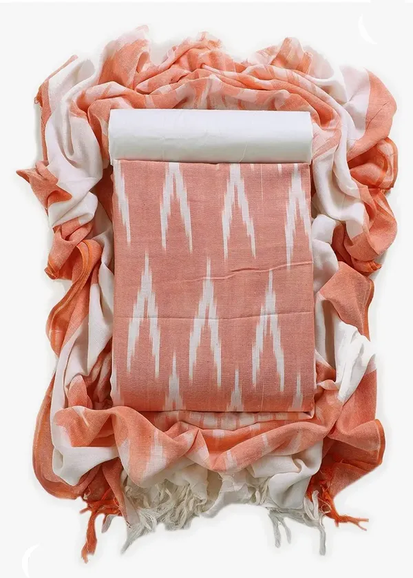 Orange_Pure_Cotton_Premium_Salwar_And_Dupatta_Material_Forwomen