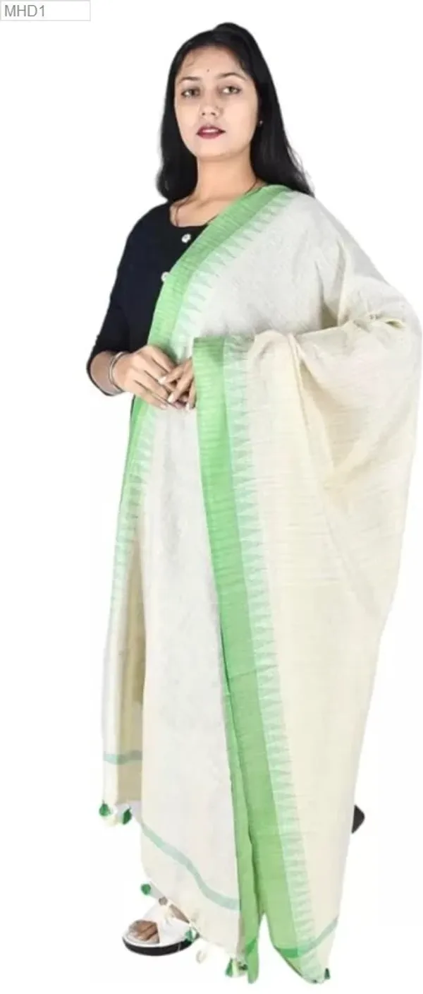 Green_Khadi_Cotton_Premium_Dupatta_For_Women