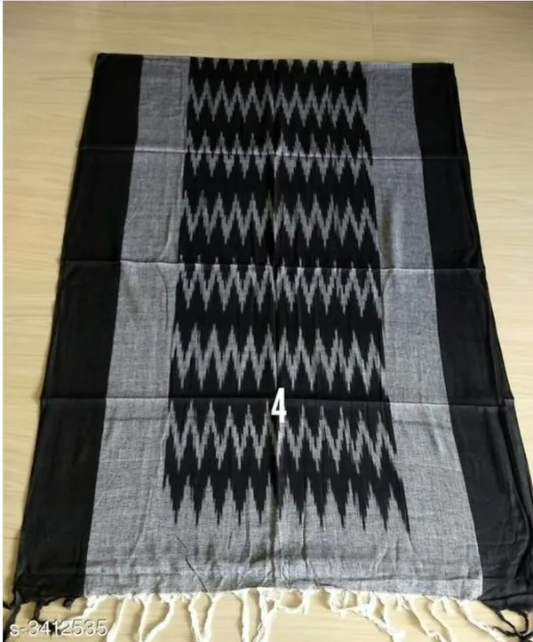 Black_And_Grey_Pure_Cotton_Premium_Dupatta_For_Women