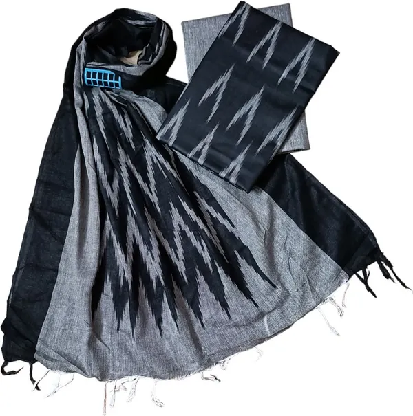 Grey_And_Black_Pure_Cotton_Premium_Salwar_Suit_Material_For_Women