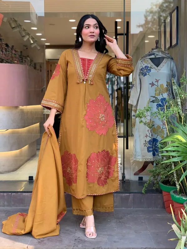 Pure_Cotton_Kurta_and_Pants_with_Dupatta