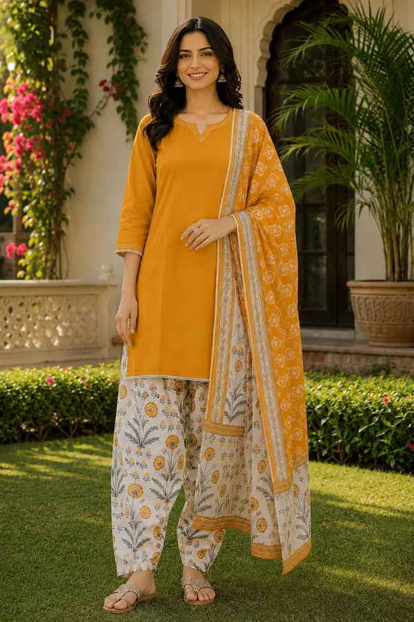 Pure_Cotton_Kurta_and_Pants_with_Dupatta