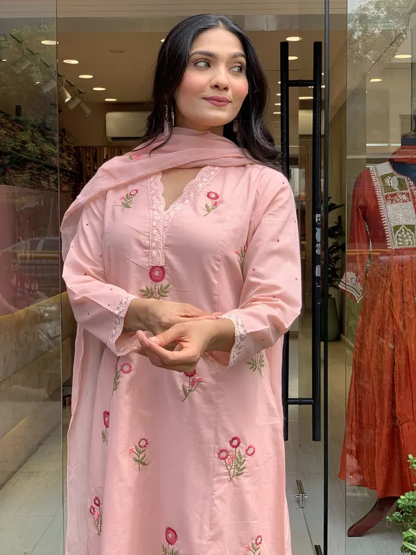 Pure_Cotton_Kurta_and_Pants_with_Dupatta