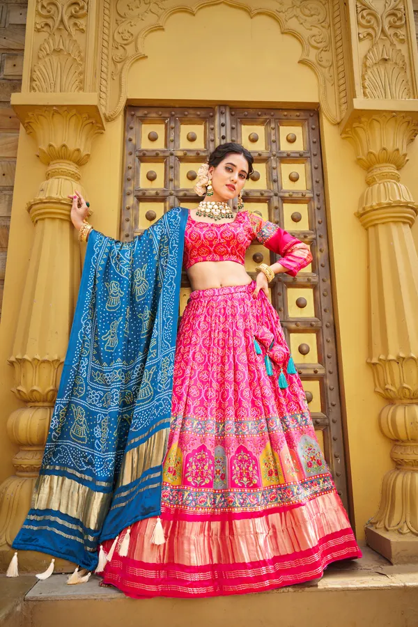 Pink_Patola_Print_Traditional_Lehenga_Choli_Set